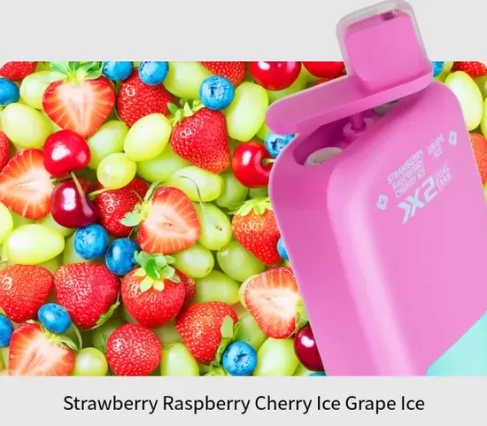 Vapsolo Twins 20 000 Puffs - Strawberry Raspberry Cherry Ice& Grape Ice