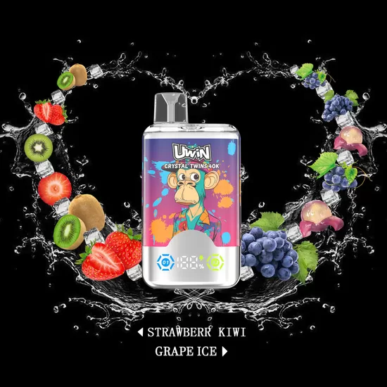 Uwin Crystal Twins 40000 Puffs - Strawberry Kiwi / Grape Ice