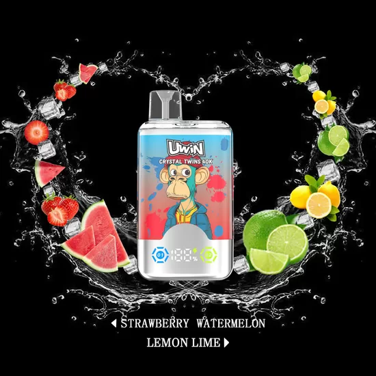 Uwin Crystal Twins 40000 Puffs - Strawberry Watermelon / Lemon Lime
