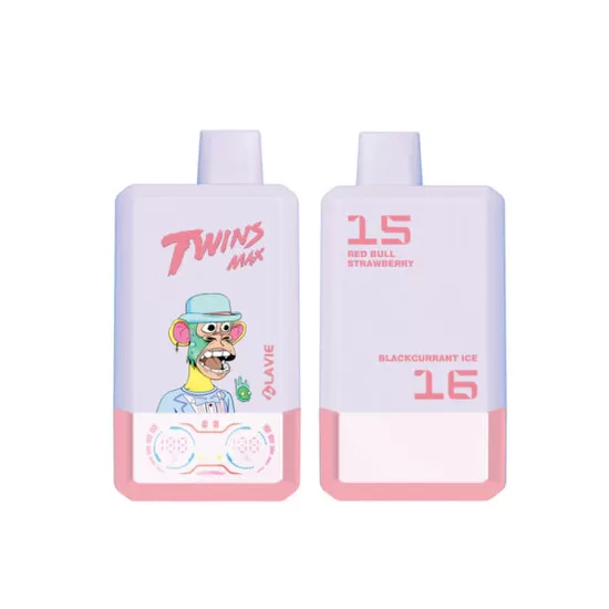 Lavie Twins Max 70000 Puffs - Red Bull Strawberry & Blackcurrant Ice
