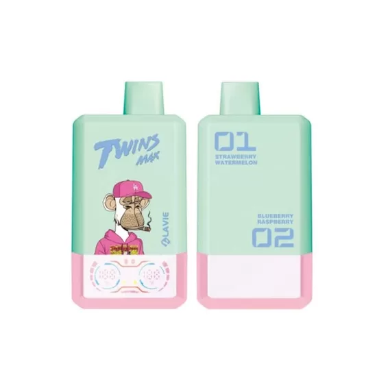 Lavie Twins Max 70000 Puffs - Strawberry Watermelon & Blueberry Raspberry
