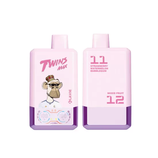 Lavie Twins Max 70000 Puffs - Strawberry Watermelon Bubblegum & Mixed Fruit